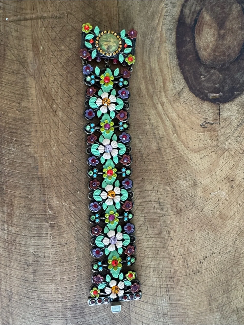 Multicolor Floral Embellished Women's Hair Barrette